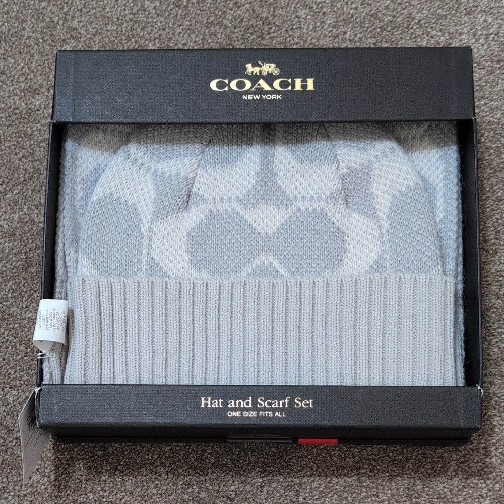 NWT Coach Hat and Scarf Set